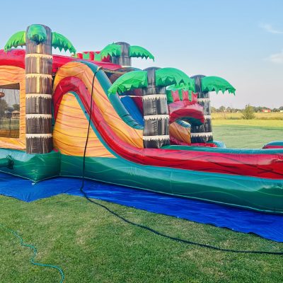Tropical Bounce House/Combo Slide